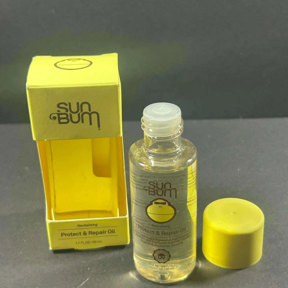 Sun Bum Protect & Repair Oil Revitalizing UV-Protecting Hair Treatment 1.7oz New